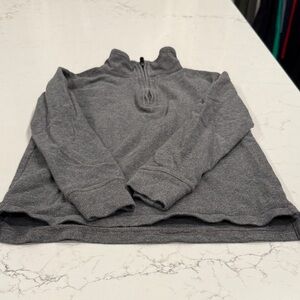 Boy’s Gray Quarter-Zip Sweater
